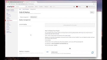 Scrapy Cloud + Github integration