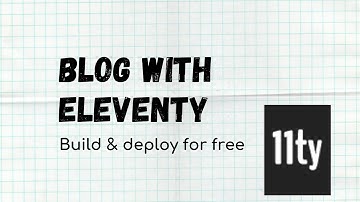 Blog with eleventy: Preparing to go live