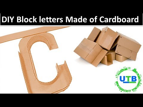 Cardboard letters made easier 