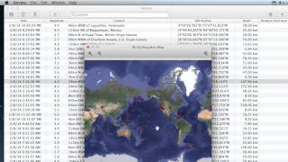 FREE Worldwide Earthquake Database App on OS X : Seismo screenshot 2