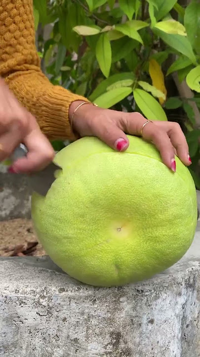 Cara kupas jeruk bali #jerukbali