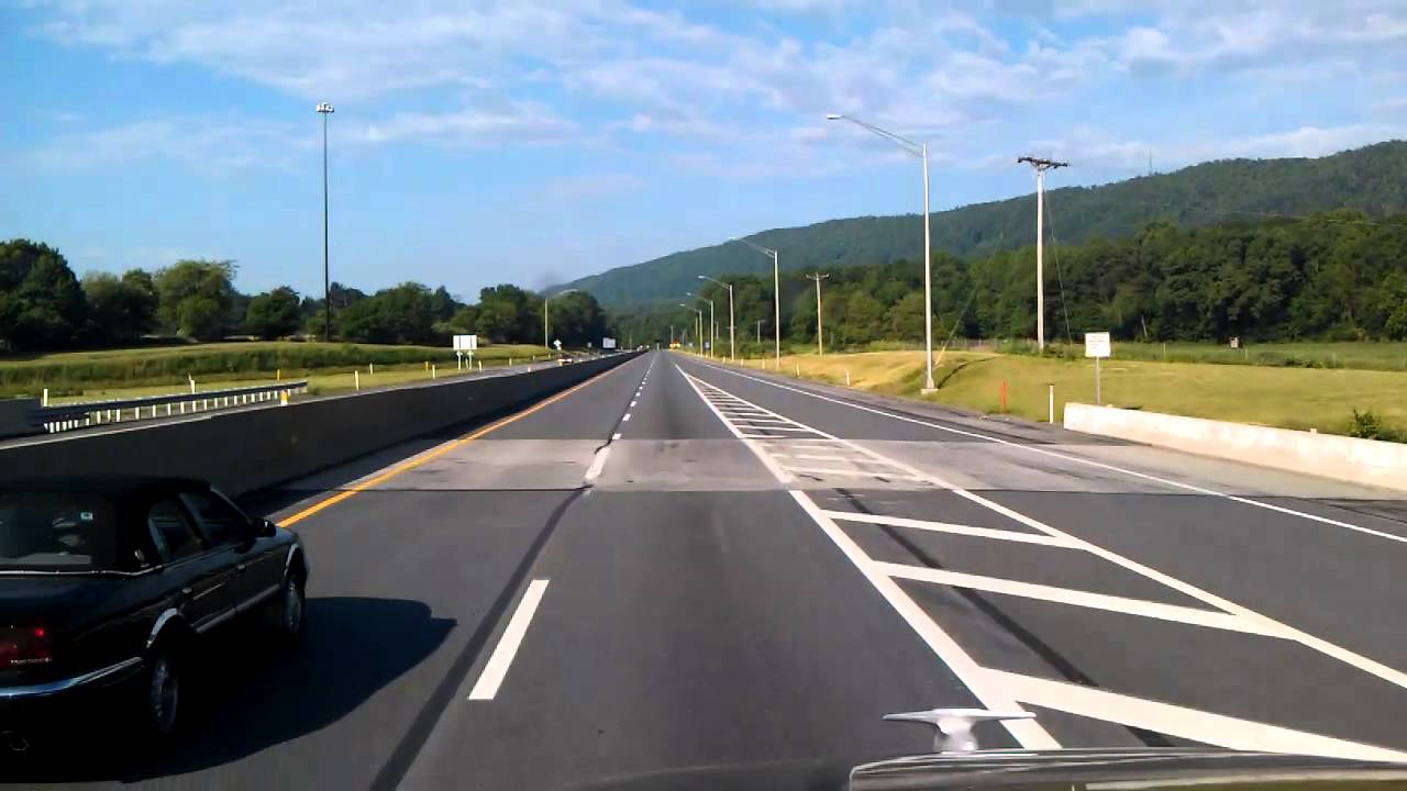 Pennsylvania Turnpike Westbound through the Blue Mountain Tunnel and