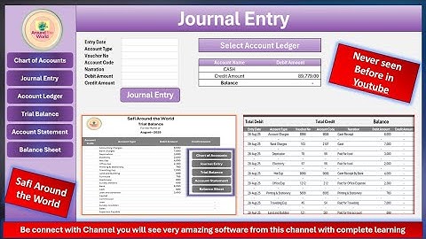 How to make Accounting Software in Excel |Free Accounting Software in Excel |Excel Accounting Soft