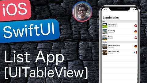 Build A SwiftUI List App [UITableView] - Part #1