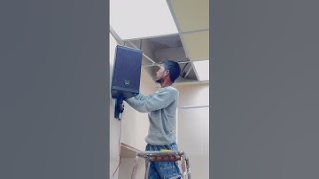 AudioStandard wall speakers fitting by our team😍😇at new studio🔥#speaker #ahuja #wallspeakers