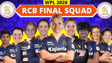 WPL 2026 - Royal Challengers Bangaluru Women Full & Final Squad | RCB Women Final Squad 2026