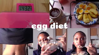 I tried the EGG DIET for 5 days #dietvlog #dietchallenge LOST 7 LBS!
