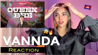 VANNDA - QUEEN BEE - នារីជឿនលឿន (Lyrics Video) | Filipina Reaction