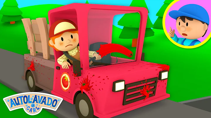 El Camión de Tomates de Betty | El Autolavado de Carl | Caricatura Para Niños