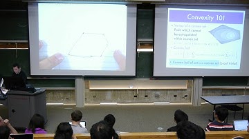 Machine Learning 10-701x Lecture 7 Convexity and Optimization