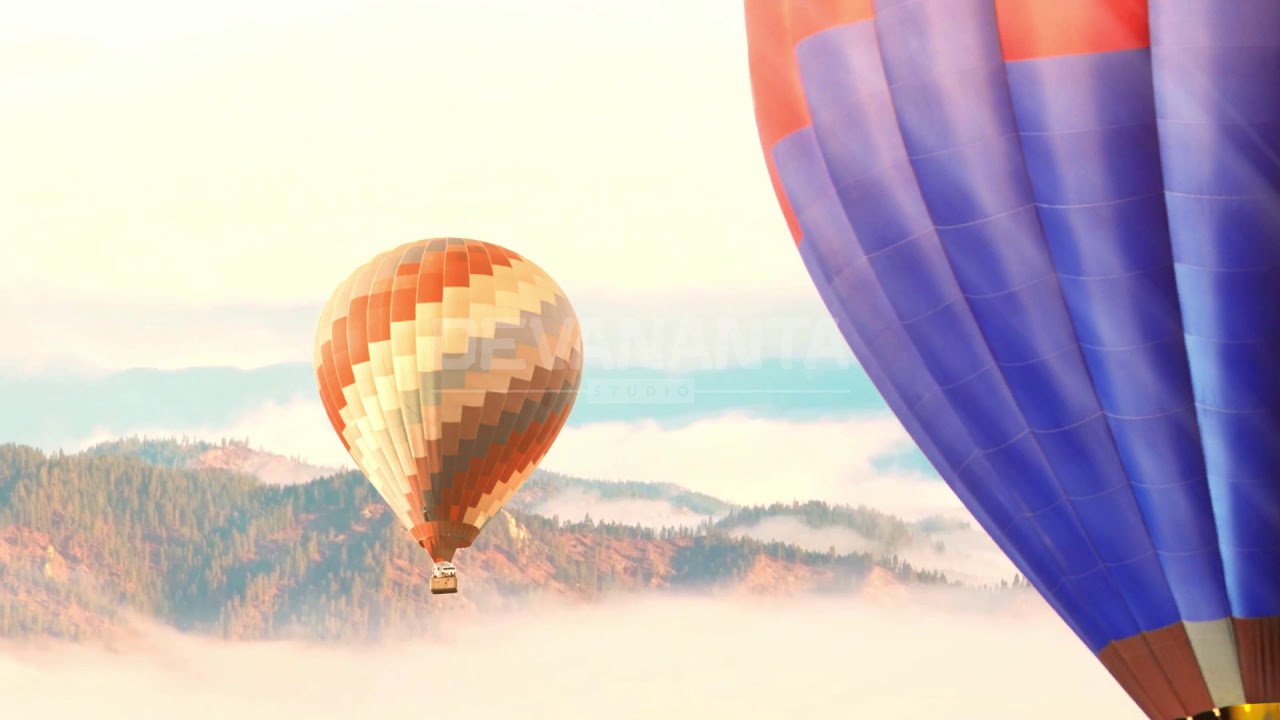 AIR BALLOON ANIMATION BACKGROUND FOR MAPPING
