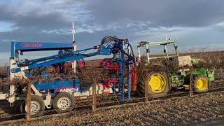 First Test with Fully Autonomous VMECH Vineyard Pruner