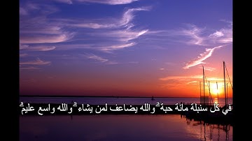 مَّثَلُ الَّذِينَ يُنفِقُونَ أَمْوَالَهُمْ (آيات من سورة البقرة(261-262) ) بصوت فارس عباد