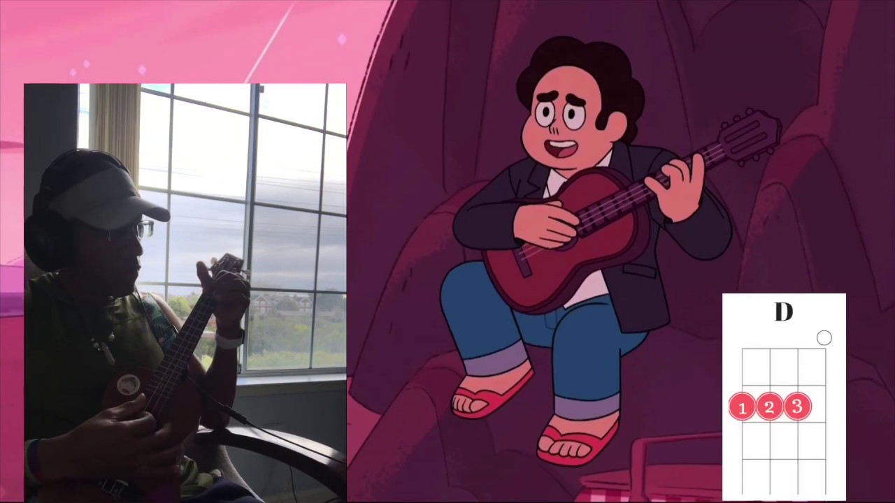 Steven Universe Future “I’d Rather Be Me with You” ukulele cover with tutorial YouTube