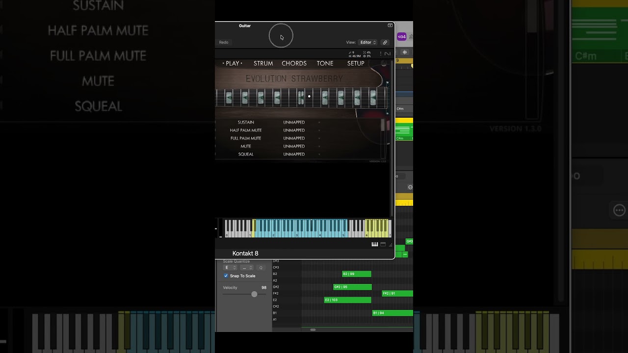 Way Maker Cover - Electric Guitar #midi #logicpro #musicproducer