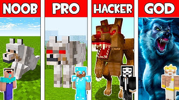 Minecraft - NOOB vs PRO vs HACKER vs GOD : WEREWOLF MUTANT in Minecraft ! AVM SHORTS Animation