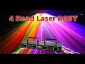 Stage lights professional dj laser lights 4 lens 4 beam stepper motor laser light