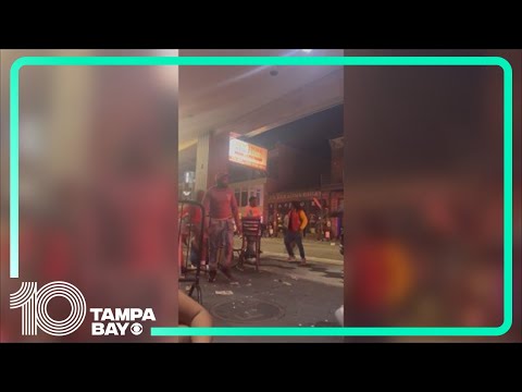 Ybor City shooting: Video shows chaos after gunshots