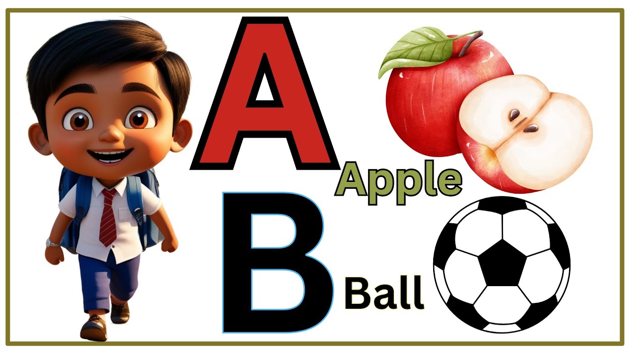 A for Apple b for Ball, A থেকে Z বর্ণমালা | ALPHABETS Abc