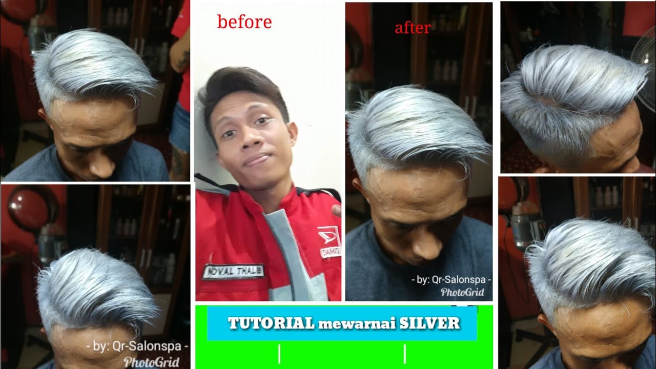 TUTORIAL CAT  RAMBUT  SILVER  ATAU GREY by ILVASTO YouTube