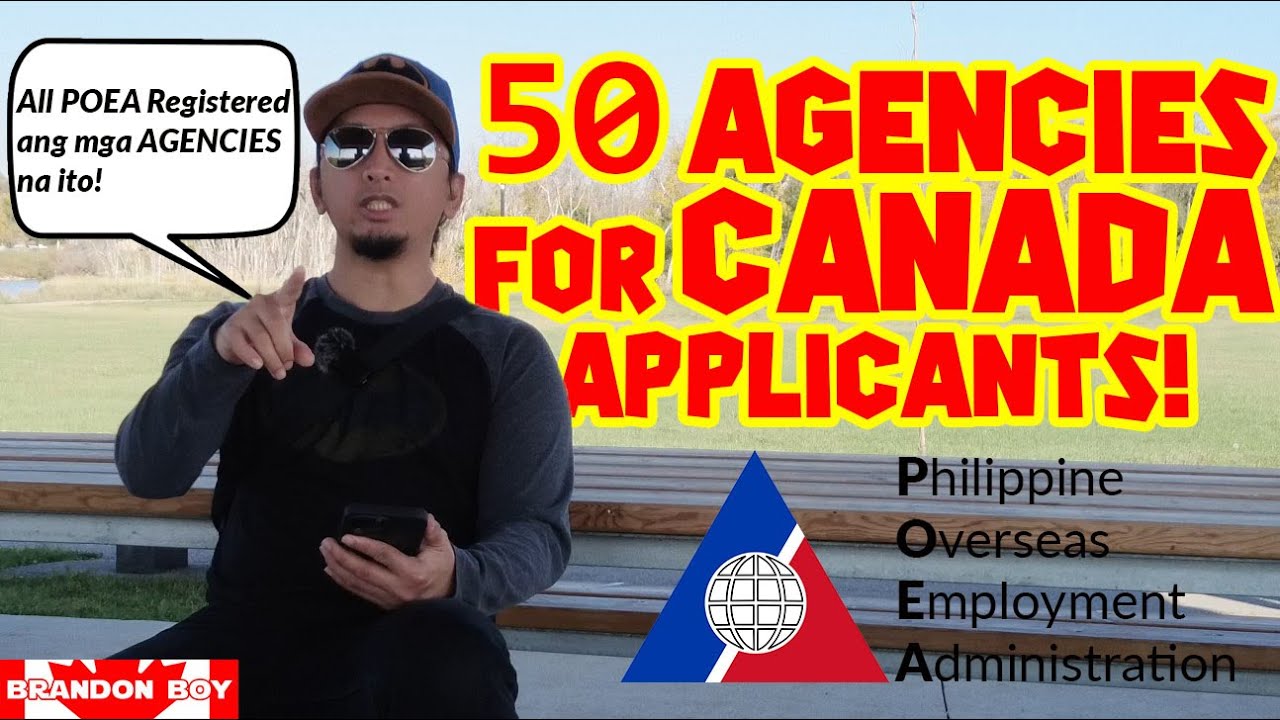 50 Legit Agencies for CANADA Applicants! YouTube