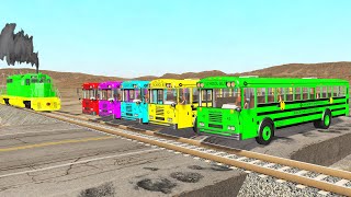 TRANSPORTING PIXAR CARS & FRUITS WITH COLORED & JOHN DEERE vs CLAAS vs TRACTORS - BeamNG.drive