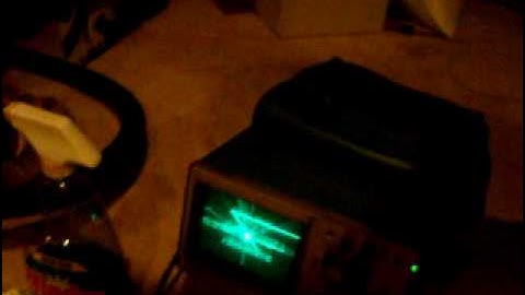 Battle Zone board test on the o-scope.