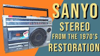 Sanyo Stereo from the 1970's | Restoration | MakerMan by MakerMan 1,219 views 2 years ago 8 minutes, 4 seconds