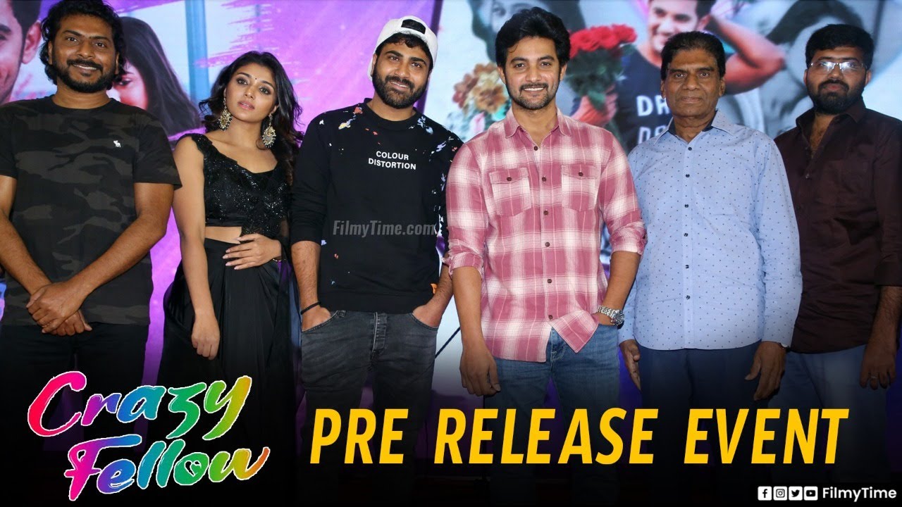 Crazy Fellow Pre Release Event | Aadi Sai Kumar | Sharwanand | Phani Krishna Siriki | FilmyTimeLive