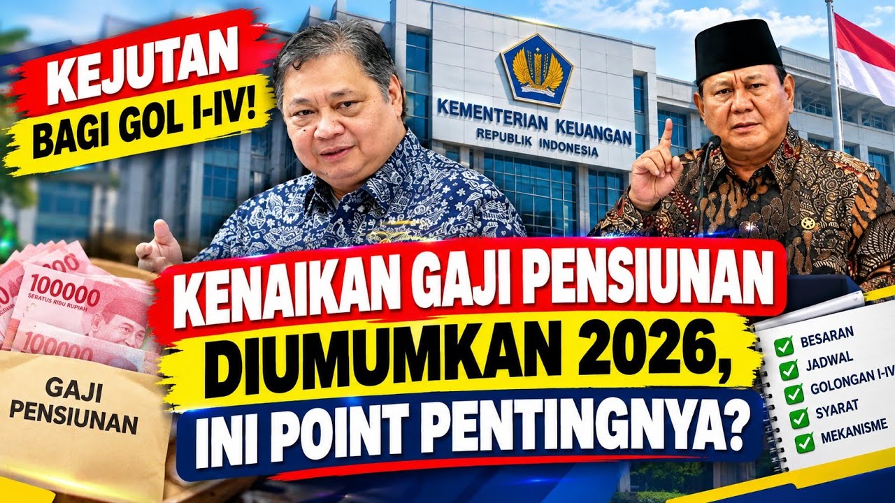 KEJUTAN BAGI GOL I-IV! KENAIKAN GAJI PENSIUNAN DIUMUMKA… — Transcript