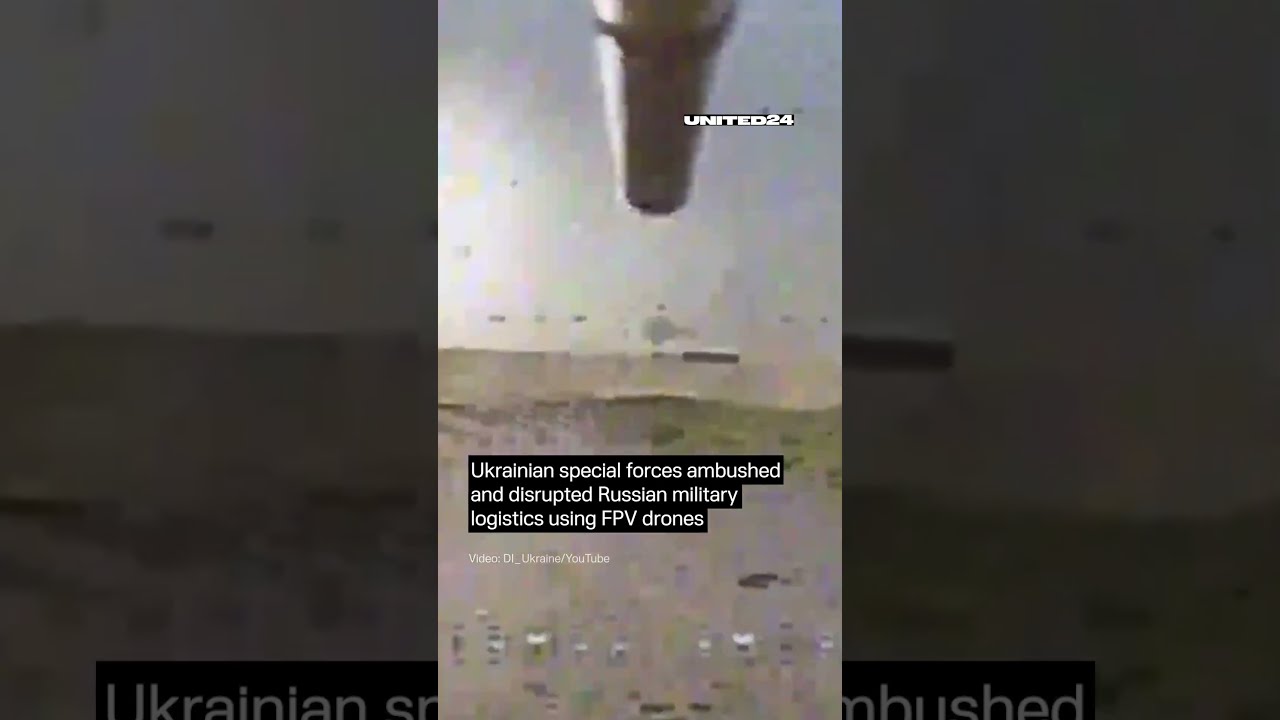 Ukrainian Forces Ambushed And Disrupted Russian Military Logistics Using FPV Drones Warinukraine