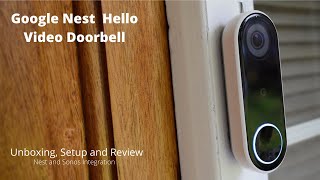 Google Nest Hello Video Doorbell | Installation With No Existing Wiring Nest Integration. - YouTube