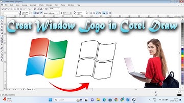 How To Make Window Logo In CorelDRAW || CorelDraw पर Window LOGO कैसे बनाए || Create Logo In Corel