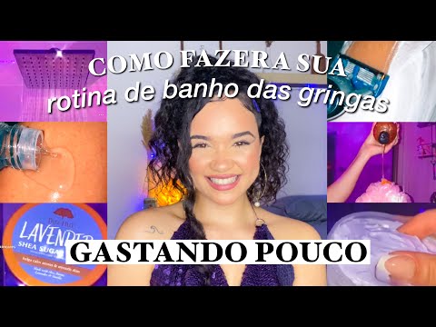 COMO FAZER uma ROTINA DE BANHO GASTANDO POUCO