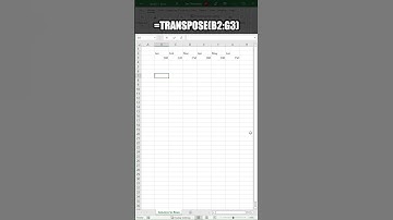 Convert Rows to Columns in Excel | Transpose Data in Excel #shorts