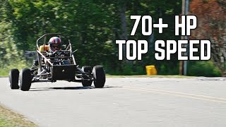 750cc Custom Cross Kart TOP SPEED RUN