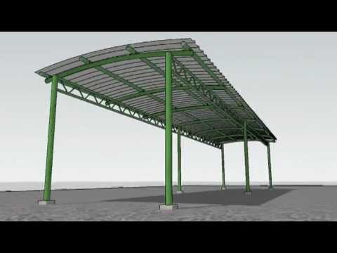 SketchUp Animation - "Erection of a Shed" - YouTube