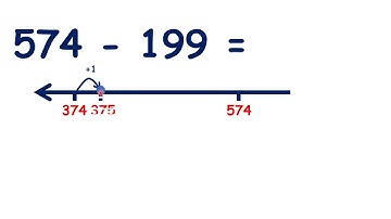 Subtract a near multiple of 100 from a three-digit number by adjusting