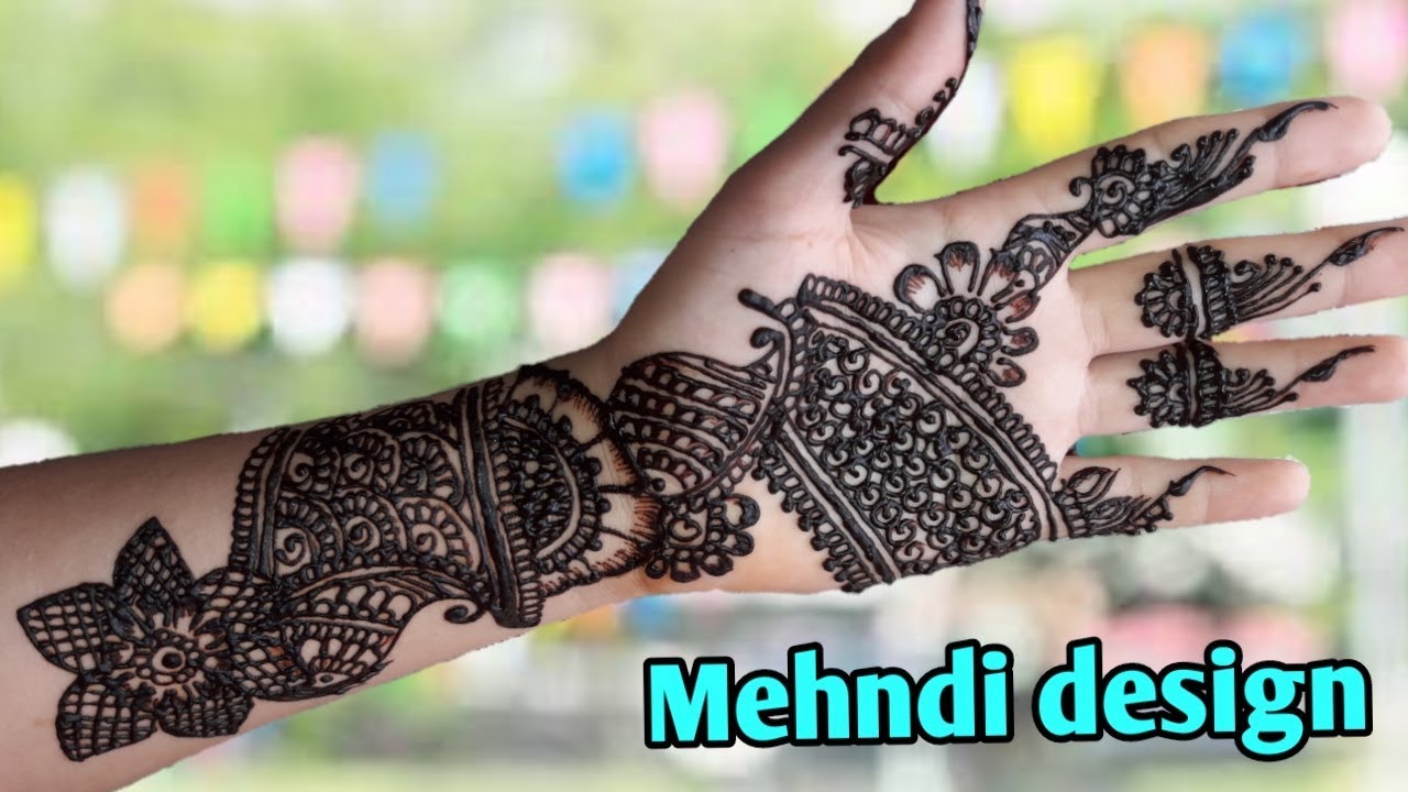Simple Mehndi Design For Hands Step By Step Beautiful Mehndi
