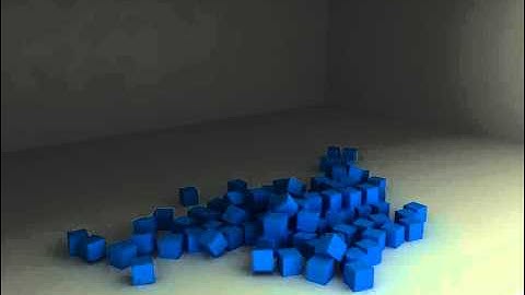 Dynamic Blocks with Vray, Real Flow and Cinema 4D