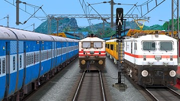 TEJAS OVERTAKE LHB RAJDHNAI EXPRESS | BUMPY RAILROAD | Train Simulator | Railworks 3 | NTG GAMING