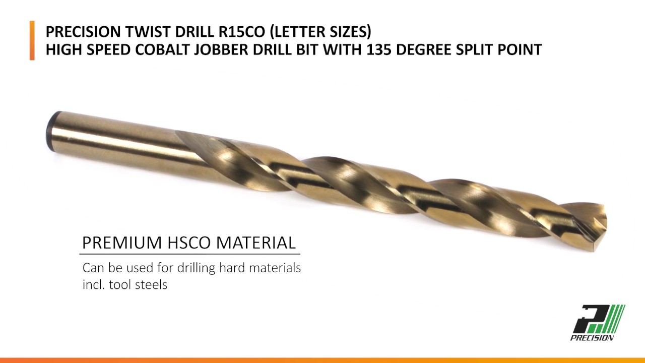 Precision Twist Drill R15CO - YouTube