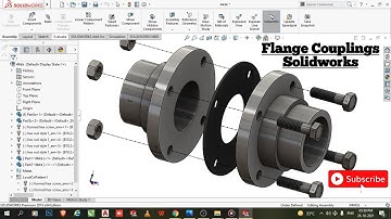 Flange Coupling Design In Solidworks | #solidworks | #autocad | #solidworkstutorials