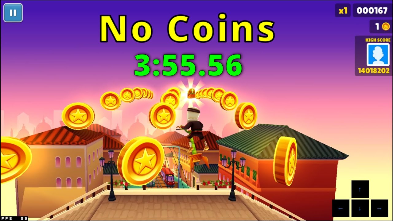 Subway Surfers No Coins 5:36 WORLD RECORD 