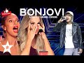 Very extraordinary singing song gembel bonjovi always the jury cry hysterically american got talent