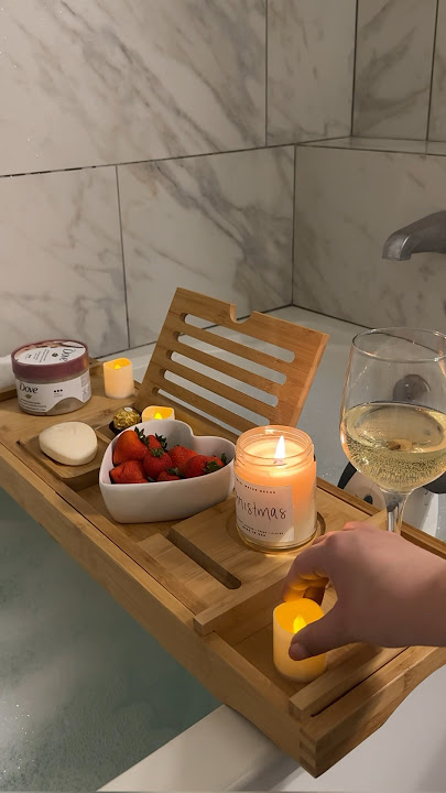 Set up a cozy bath with me 🫧🛁 #cozy #asmr #amazon #asmrsounds #relaxing #amazonfinds #aesthetic