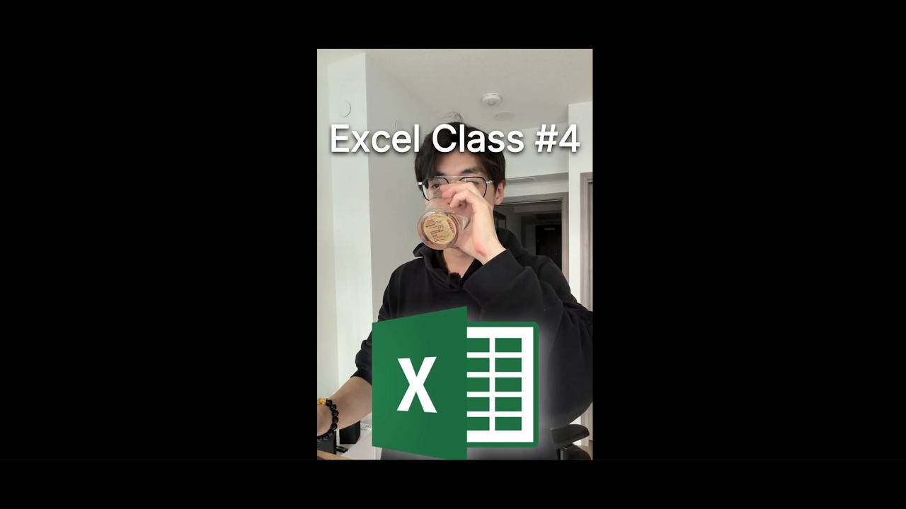 Excel Class #4 - Modelling Best Practices