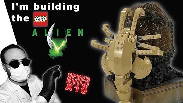 I built ⚙️ Alien Facehugger with LEGO Creator Easter 2025 ⚙️ Speed Build