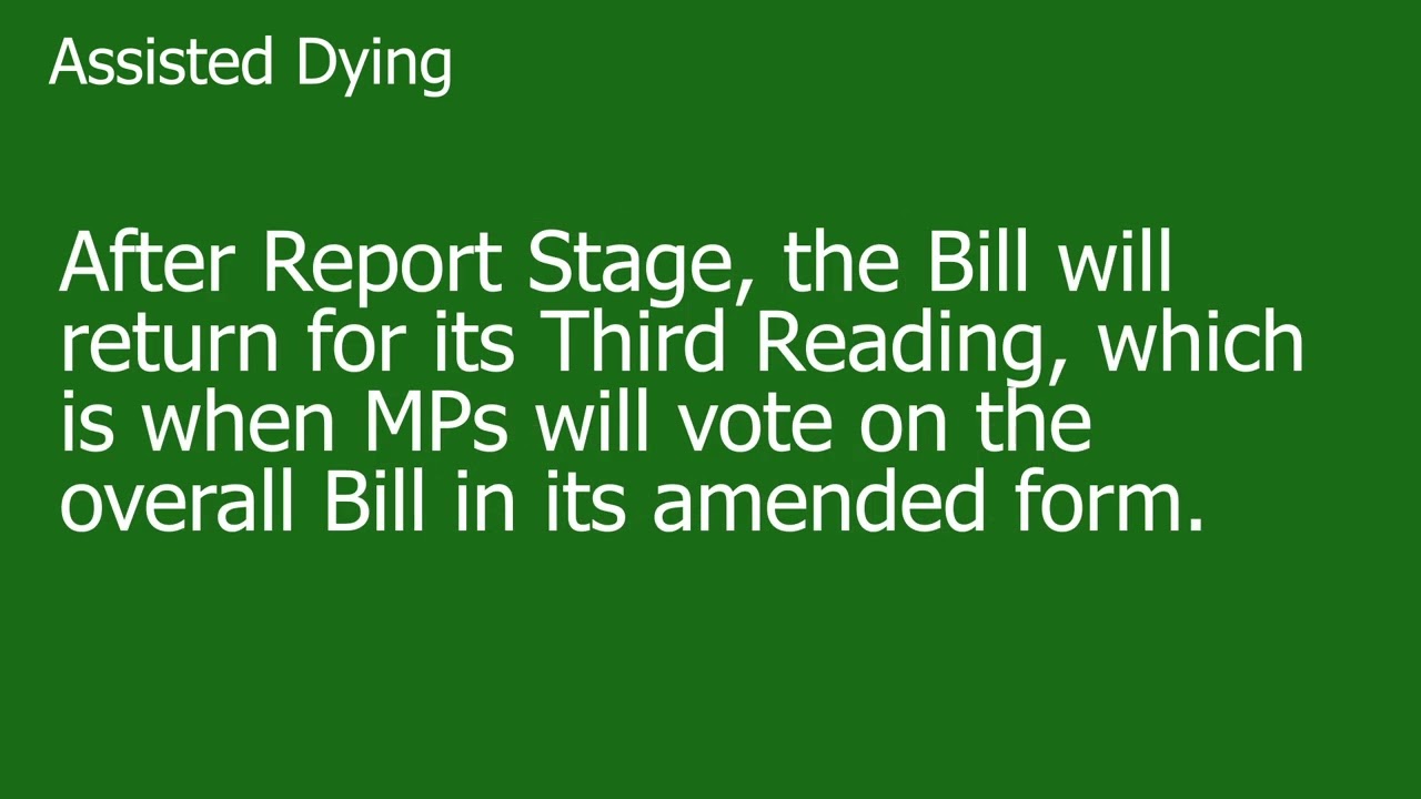 Shaun gives an update on the Terminally Ill Adults Bill ahead of parliament this Friday.