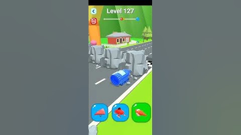 SHAPE SHIFTING 🚲🚁🚙 Transformation Game Max Level Gameplay (IOS & Android) Walkthrough Level 127